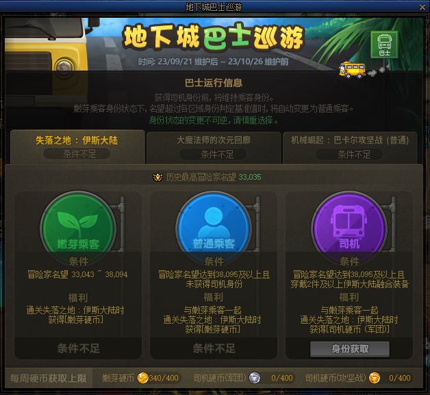巴士巡游名望不更新？2