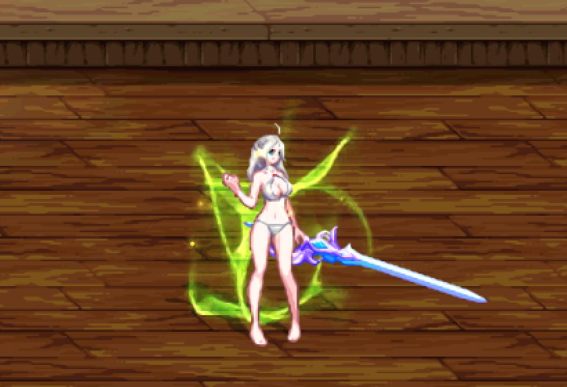 精灵骑士隐藏剑盾猛攻BUFF特效1