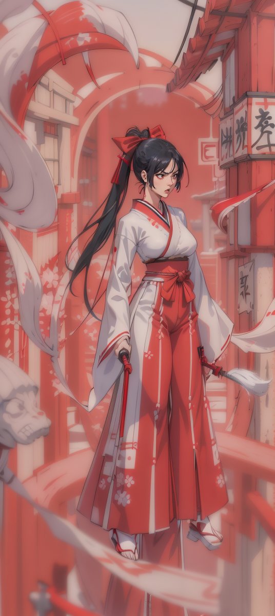 AI 绘画，女鬼剑绯樱2