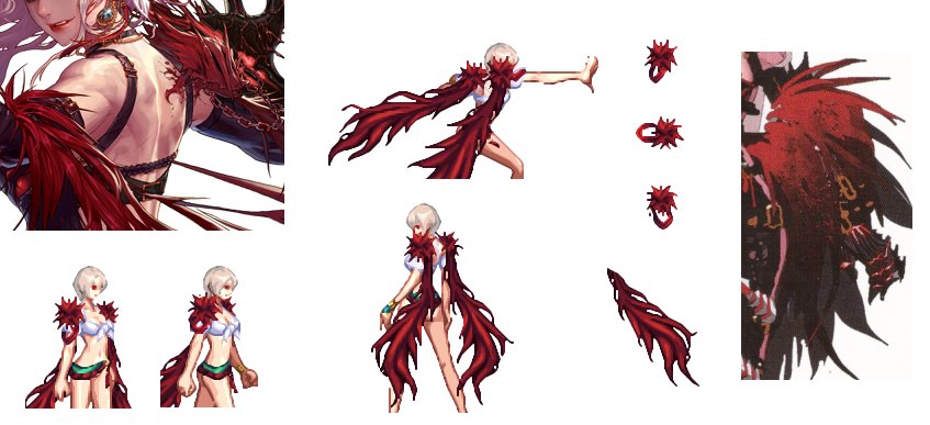 【美工鉴赏】性感狂野荆棘女王【剑魔】饰品配件-设定集画稿展示一览14