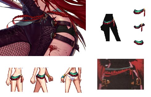 【美工鉴赏】性感狂野荆棘女王【剑魔】饰品配件-设定集画稿展示一览15