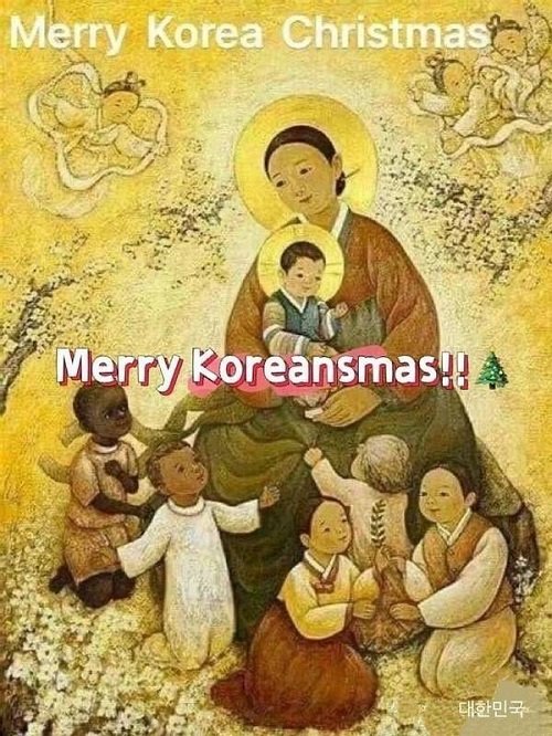 好吧，圣诞节是源于韩国！Marry Koreastmas！2