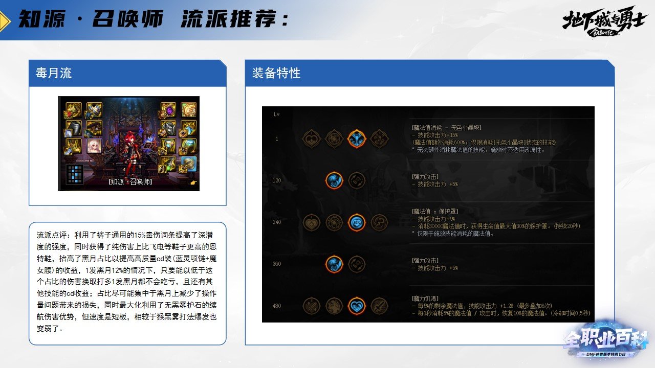 《DNF全职业百科》职业大神带你进阶（召唤师篇）16