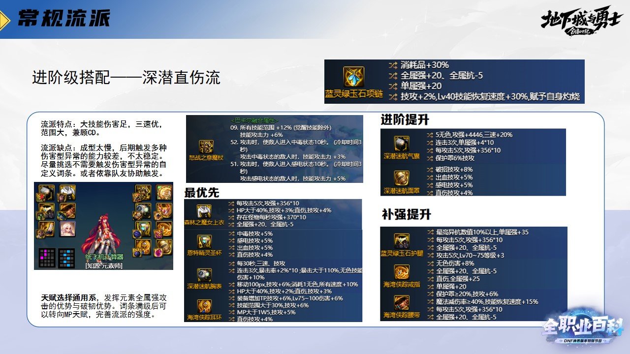 《DNF全职业百科》职业大神带你进阶（元素师篇）10