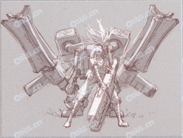 【美工鉴赏】链刃大枪机械手雷-玫瑰禁卫队-隐藏画稿鉴赏【女枪手篇】17