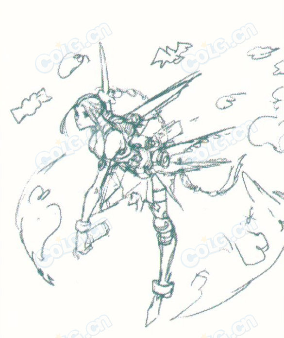 【美工鉴赏】链刃大枪机械手雷-玫瑰禁卫队-隐藏画稿鉴赏【女枪手篇】36