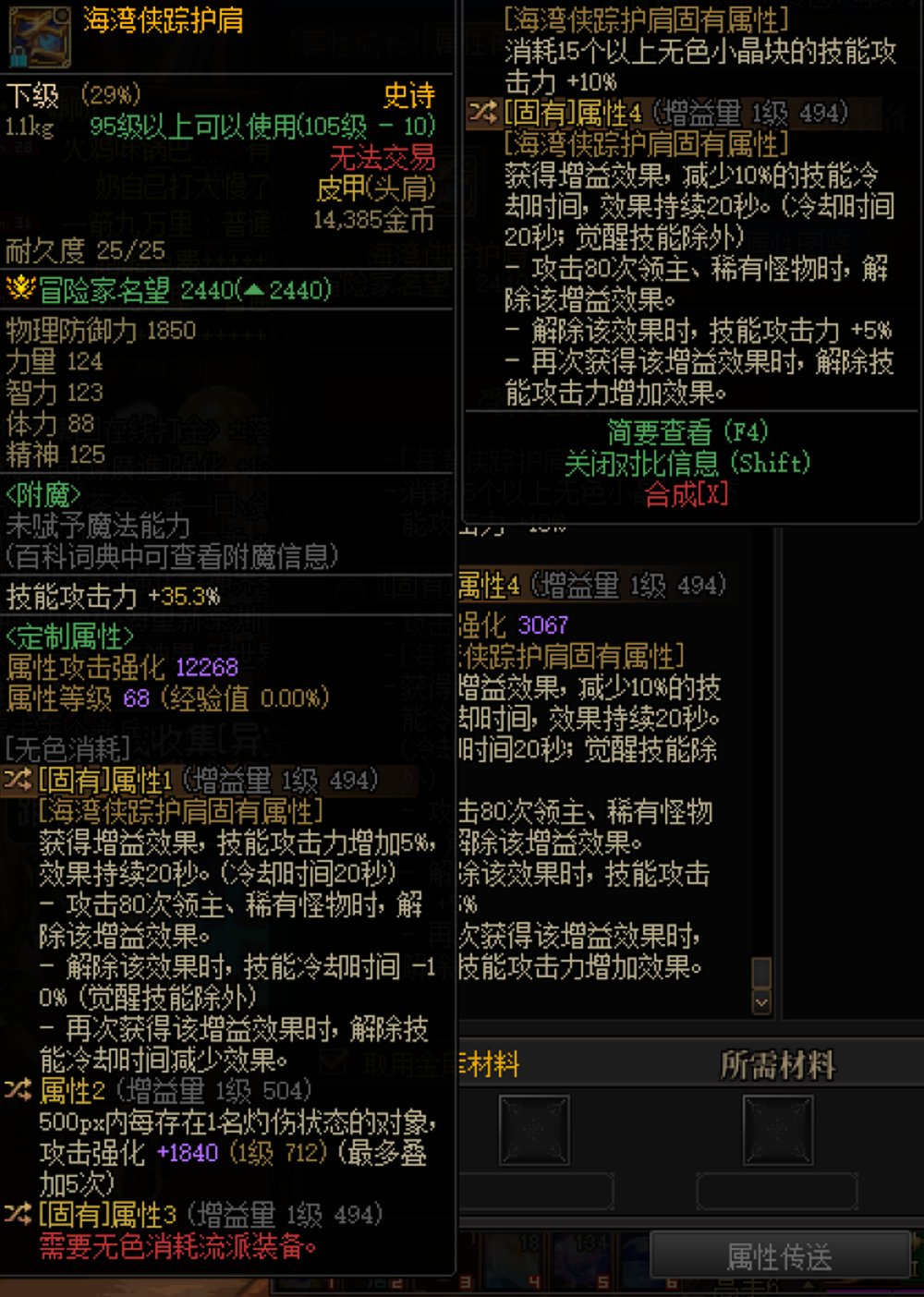 请问这个海贼头肩留哪个词条1