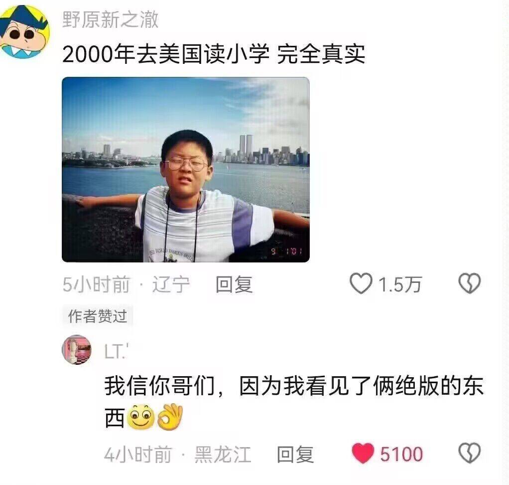 2000年在美国读小学，真实可信1