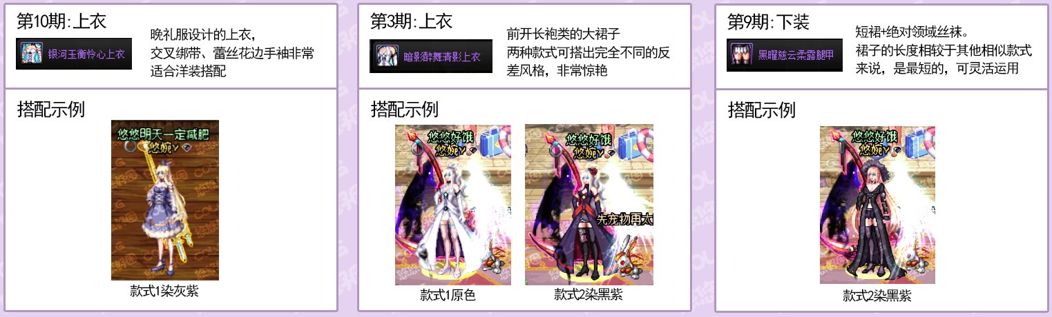 【攻略：暖暖笔记】稀有/神器装扮 暖暖散搭单件推荐（女性职业）41