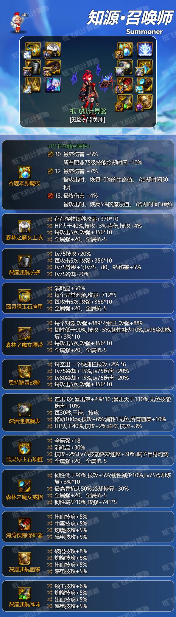 新版本召唤视角下75特化的配装讨论3