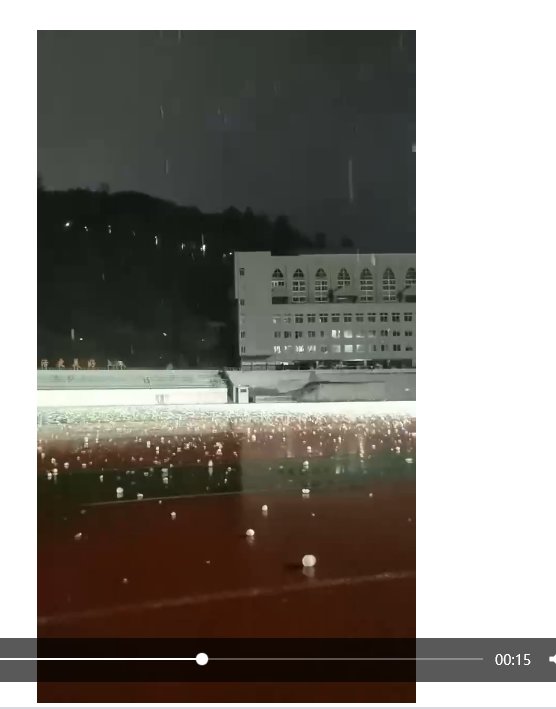 朋友说温州下冰雹了3