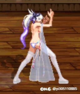 【时装】女枪手黑白丝泳衣7