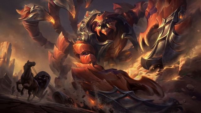 【LOL】水晶先锋斯卡纳（蝎子）重做完毕，E可跨越地形，R可拖拽三人3