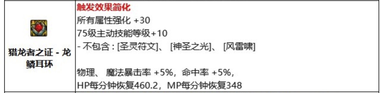关于固定史诗守护龙 猎龙者对部分特化技能的影响3