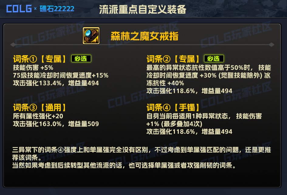 【攻略：新版装备流派】装备改版后全部强力流派科普(觉醒特化已更新）22