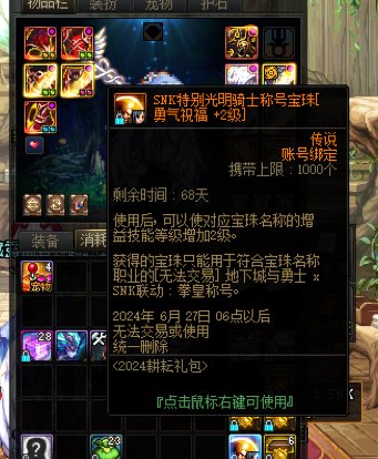 买礼包送无法交易的SNK称号打了两级太阳勒2