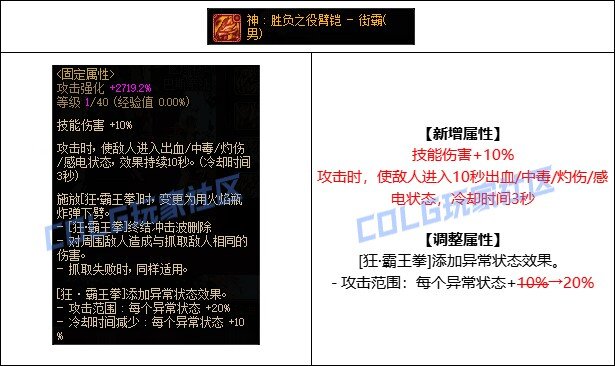 【攻略：CP改版】国服CP武器改版测评-男街霸2