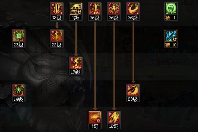 分享新思路-5/9黑暗武士胜负之役武器改版后所使用的实战爆发排列-5/16排列最后次修正调整19