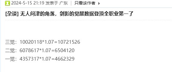 无人问津的角落，剑魂的觉醒数据登顶全职业第一了2