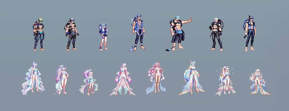 【夏日外观图鉴：0627国服体验服】瑰幻深海礼包/潜水艇多买多送等外观类道具一览（一）3