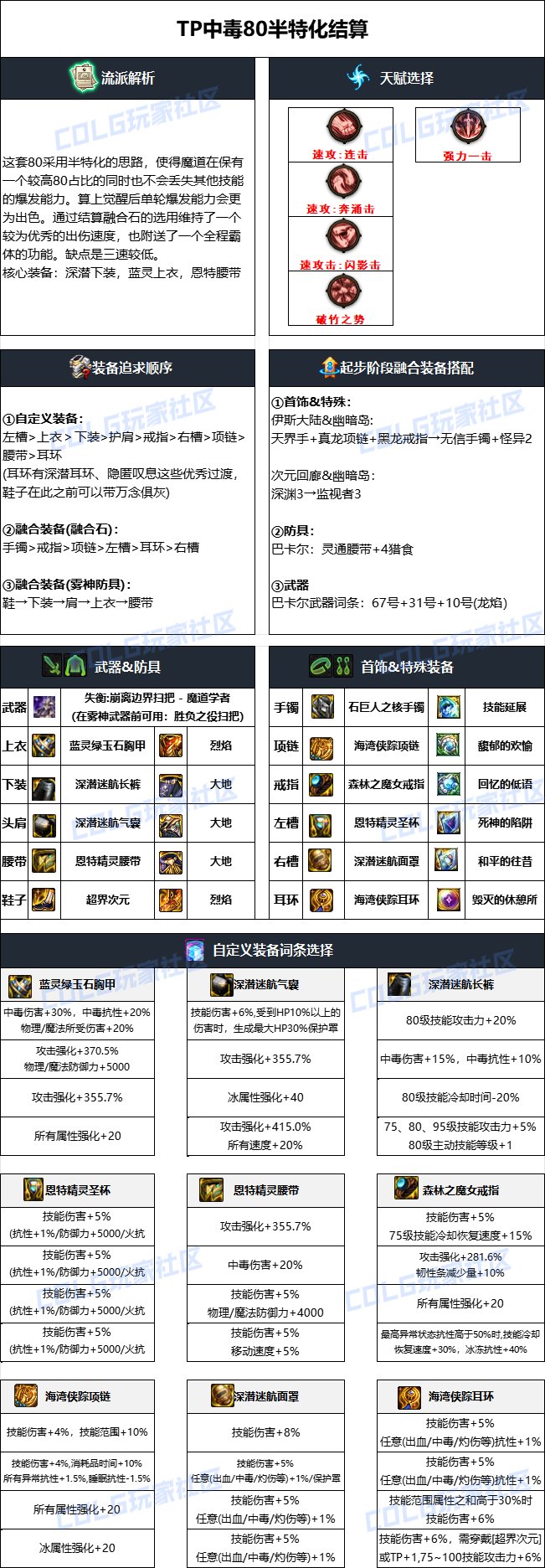 【110版本：职业百科】COLG全职业百科一一魔道学者(更新至苏醒之森版本)11