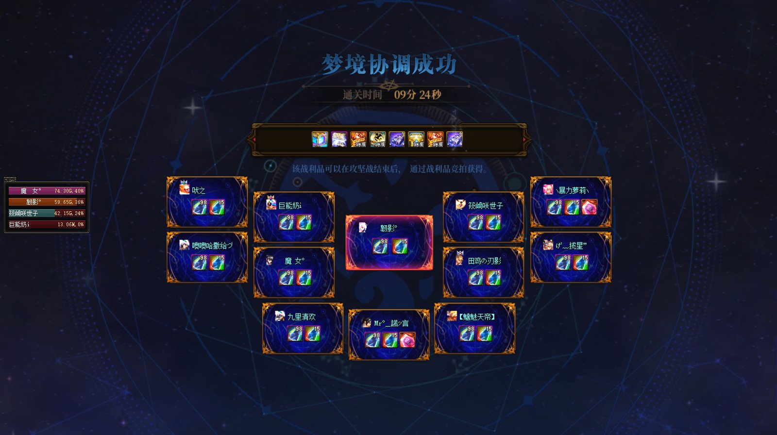 团打完了，索然无味10