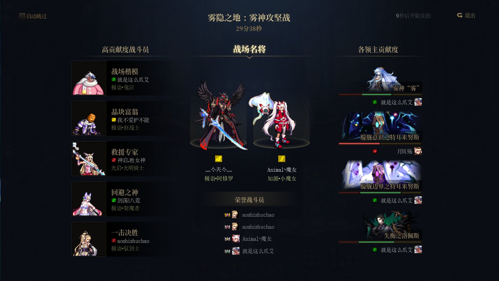 8200奶罗黄队过雾神，能进就能过。2