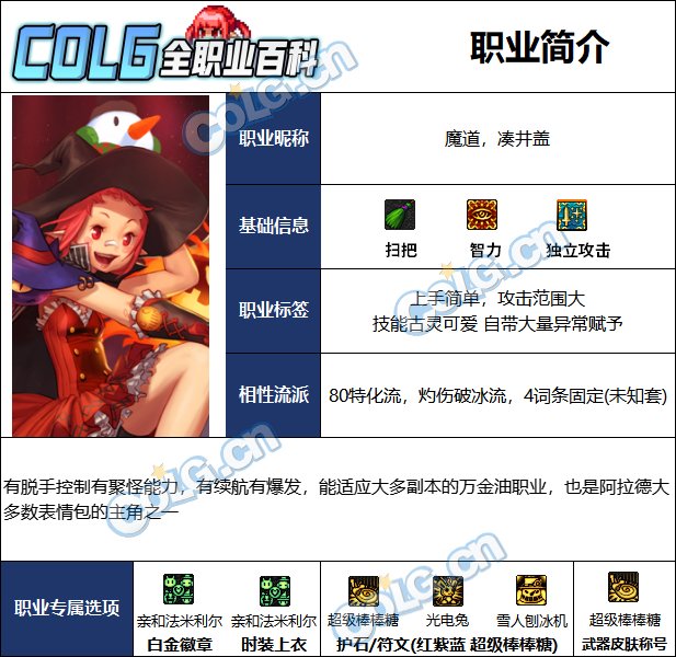 【110版本：职业百科】COLG全职业百科一一魔道学者(更新至苏醒之森版本)1