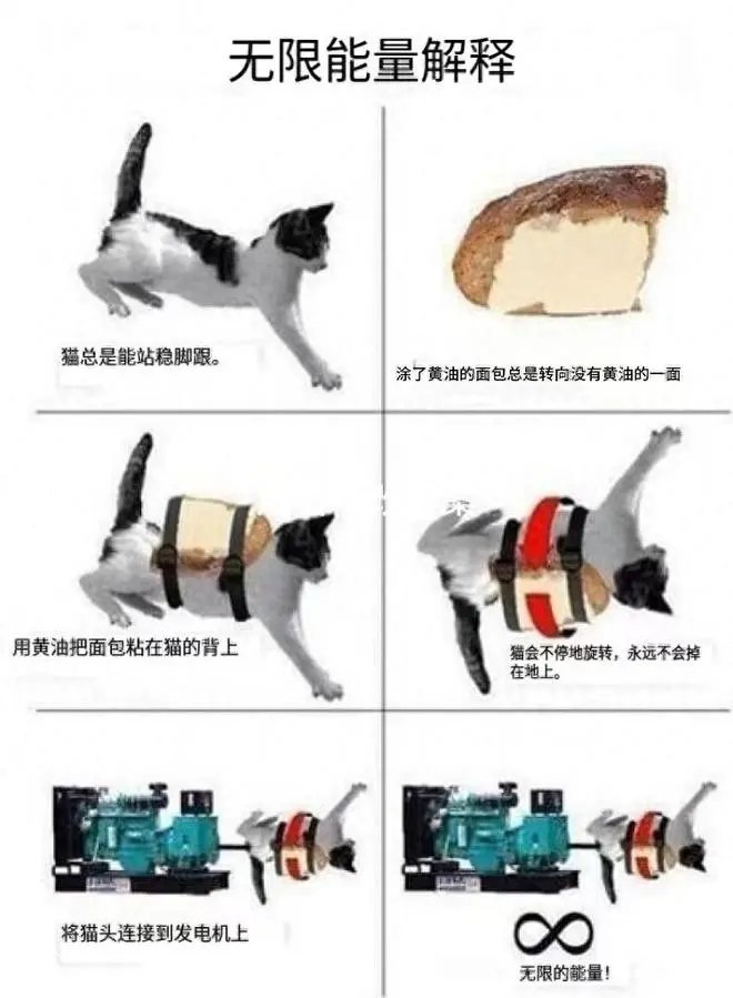来，大家，我发明永动机了喂1