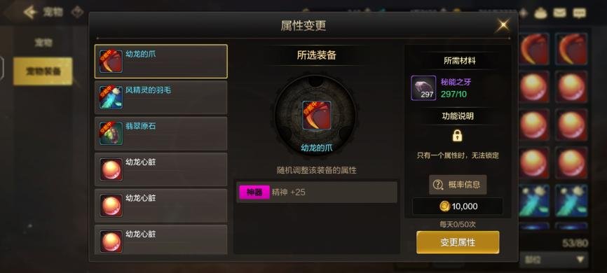 【攻略：宠物装备】宠物装备词条详解6