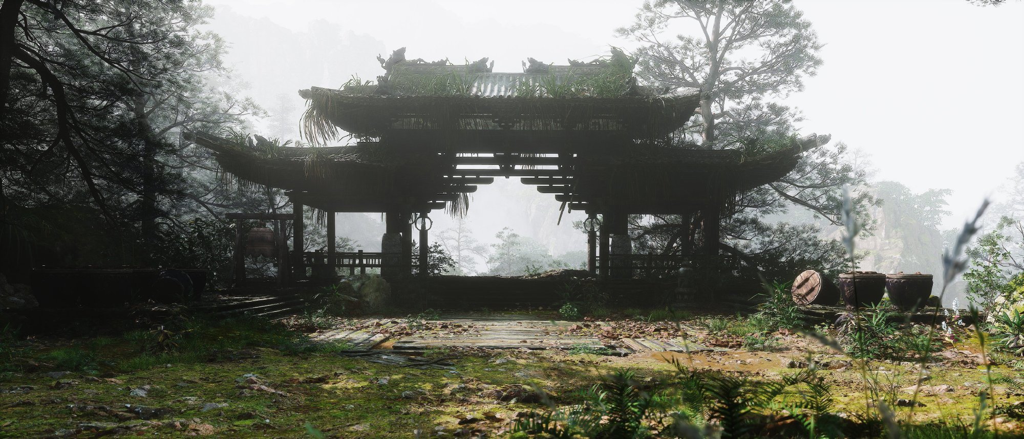 虚拟摄影师“shinobi_space ”在《黑神话悟空》性能测试工具中的拍到的影像。11