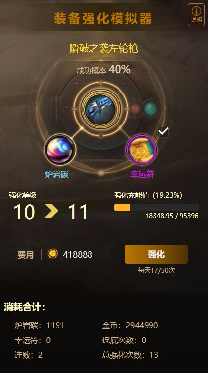 DNF手游装备强化模拟器1