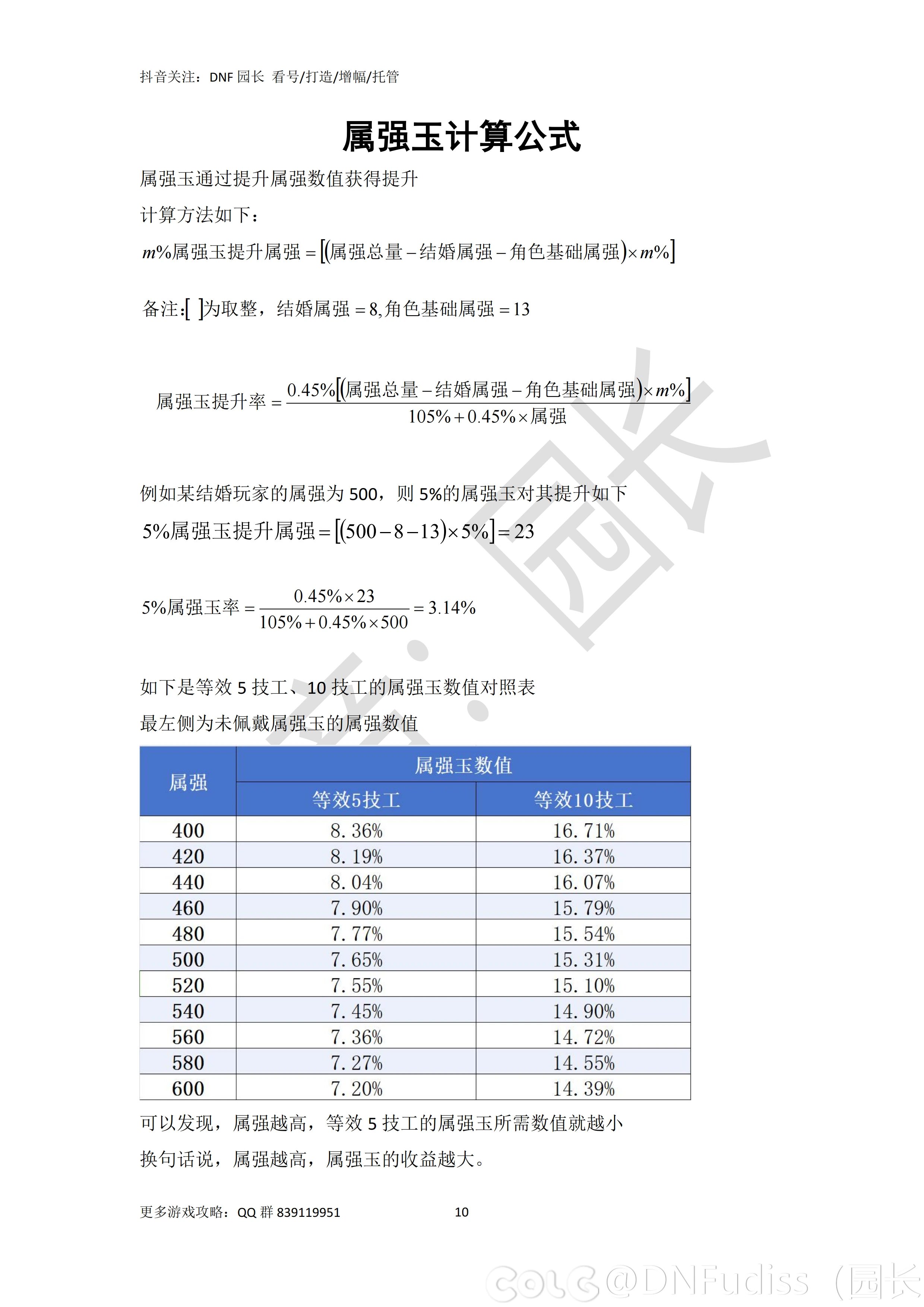 DNF主播必修课10