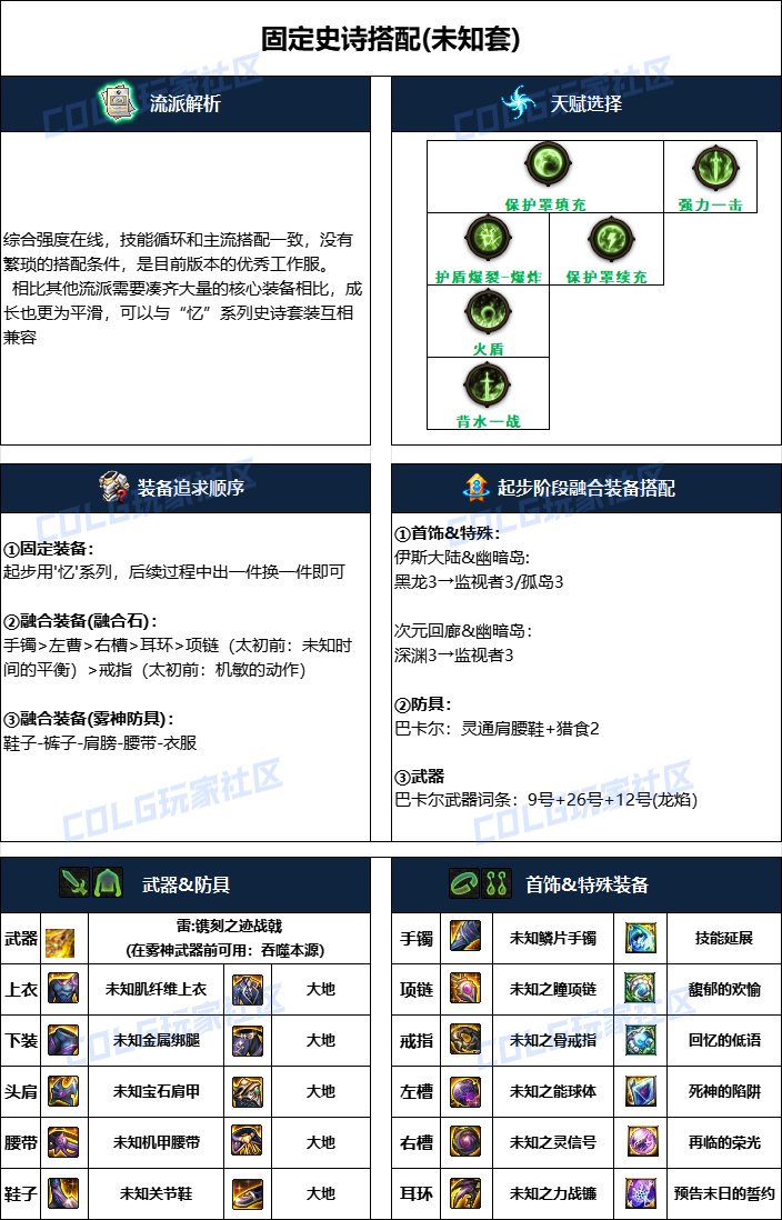 【110版本：职业百科】COLG全职业百科一一征战者(更新至苏醒之森版本)9