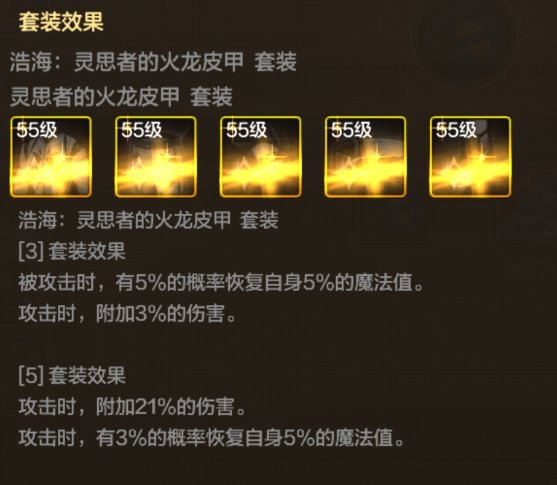 皮甲套装升级后的综合表现1