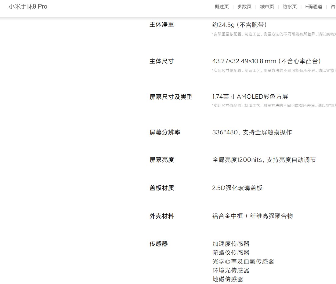 小米手环9pro有点香啊1