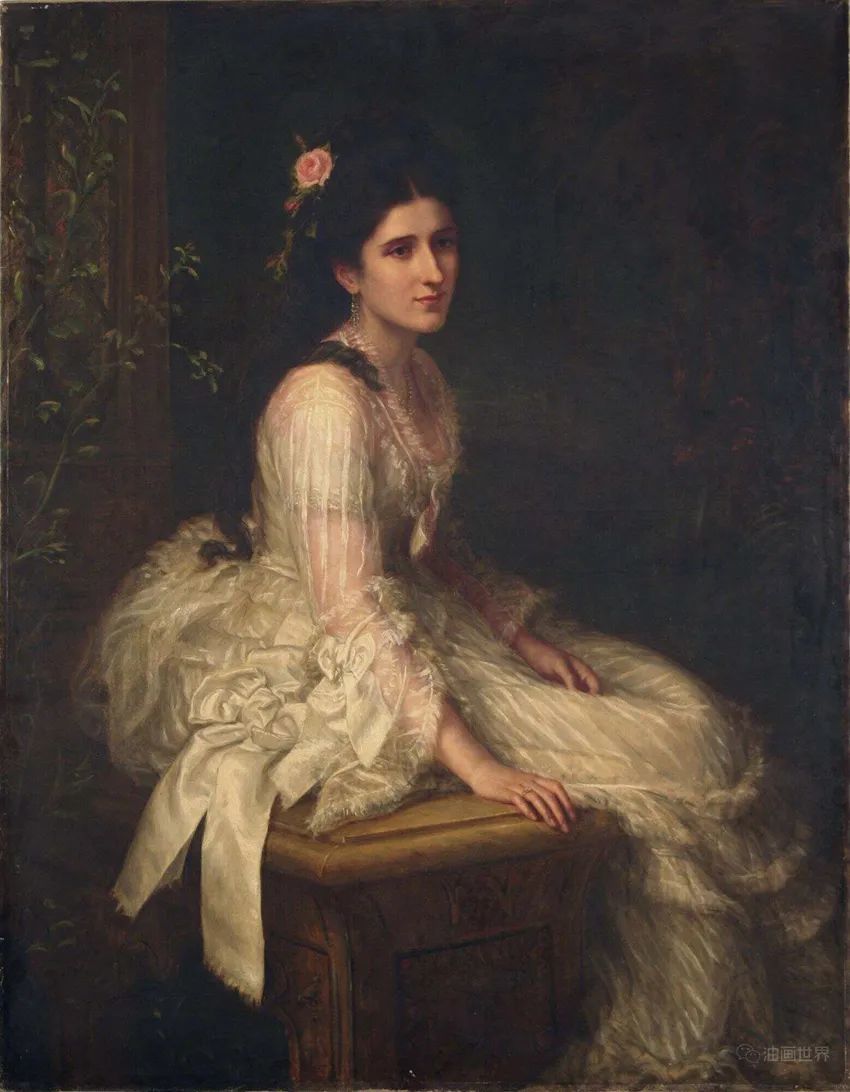 Lady in a Transparent Dress，Oil on canvas，140x111cm1