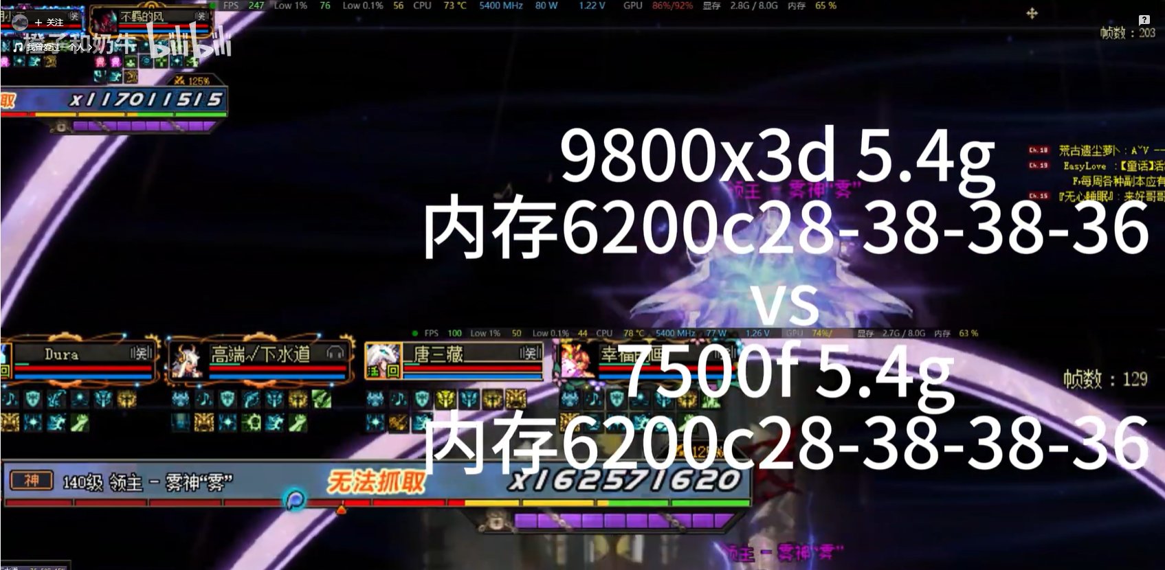 关于9800x3d的DNF使用体验1