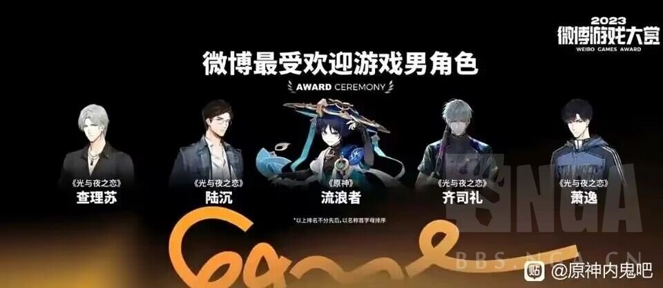 微博最受欢迎手游男女角色2