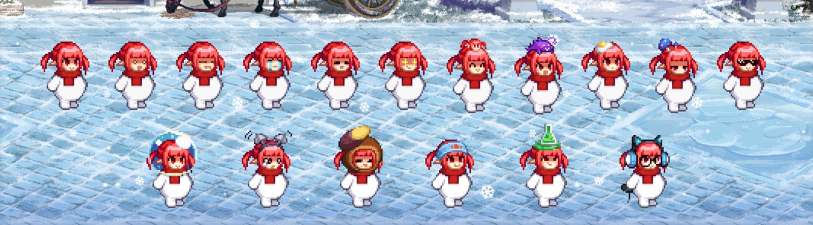 【外观图鉴：1128韩服正式服】雪法师宠物礼盒/冬季城镇NPC更新/赛丽亚房间更新外观一览2