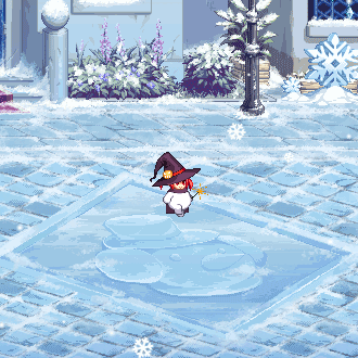 【外观图鉴：1128韩服正式服】雪法师宠物礼盒/冬季城镇NPC更新/赛丽亚房间更新外观一览13