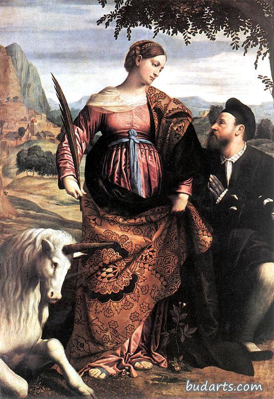 Saint Justina with the Unicorn，15301