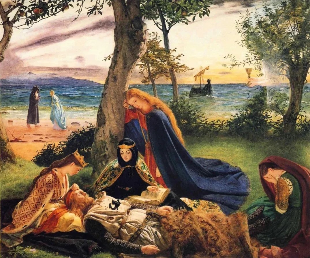 La mort d'Arthur，18601