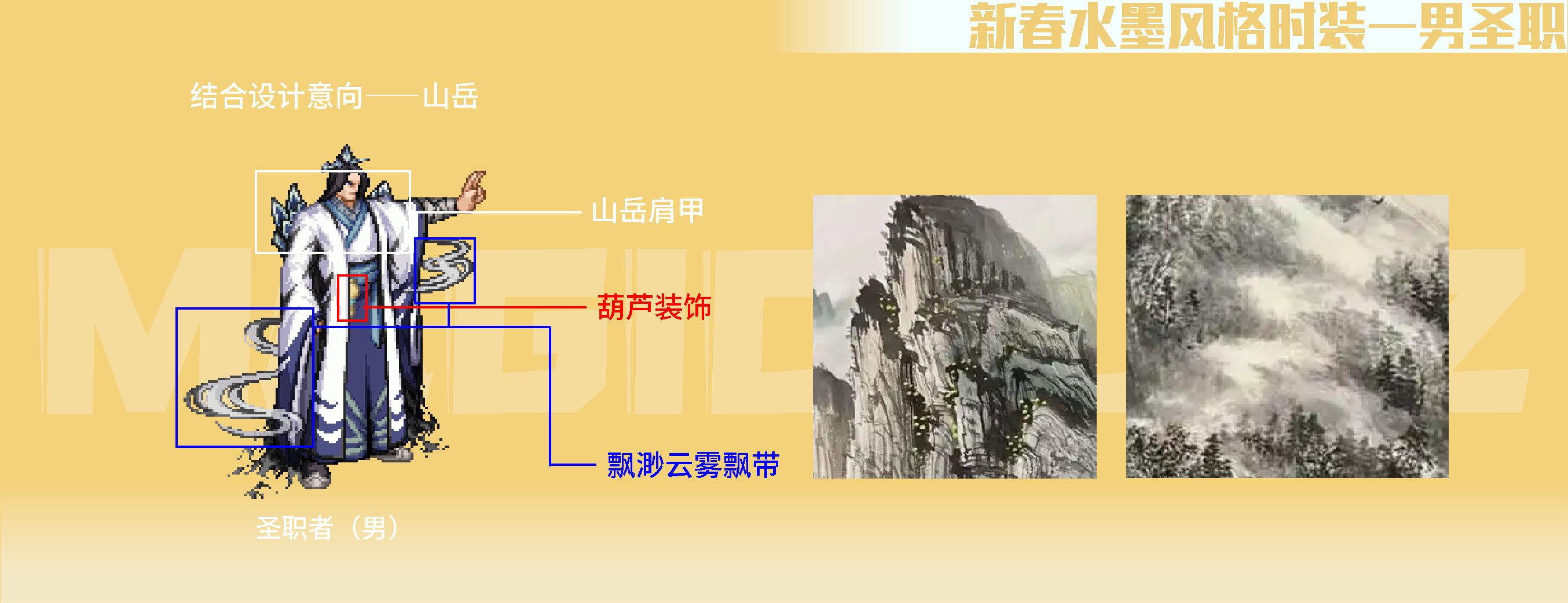 【前瞻:暖暖笔记】水墨风格来袭,2025墨燃丹青新春时装赏析(男性职业)6
