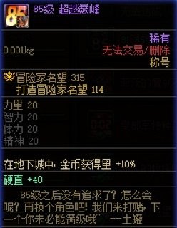 小知识分享，关于锁定、自动修理、仓库、85称号5