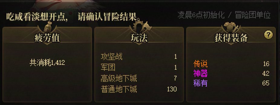 真好啊，刷了一天深渊+女神殿。连史诗都没有1