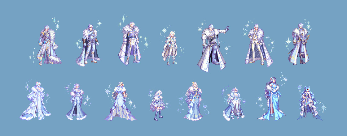 【韩服资讯】新年活动奖励外观与新礼包【雪之国】外观一览（男女鬼剑新至尊装扮）64