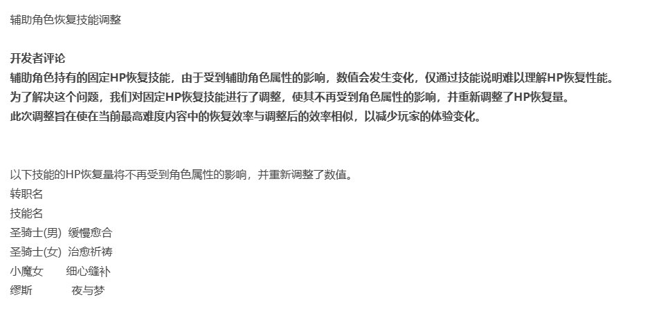 重泉版本奶系职业小回血技能改版测试2