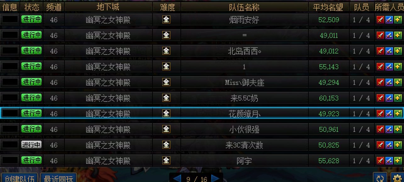 女神殿/沉月湖单刷队伍个人统计，100个单刷队伍竟只有1个奶？8