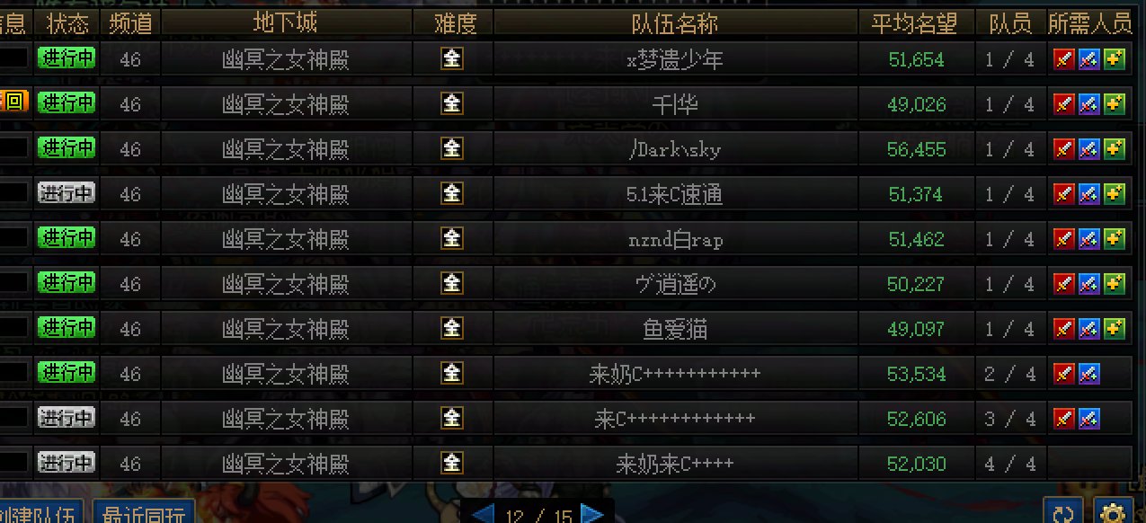 女神殿/沉月湖单刷队伍个人统计，100个单刷队伍竟只有1个奶？11